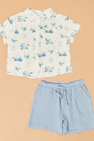 Golf Cart Polo Baby Set - Altar'd State - 