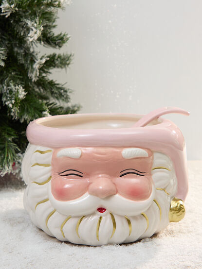 Pink Santa Punch Bowl - TULLABEE
