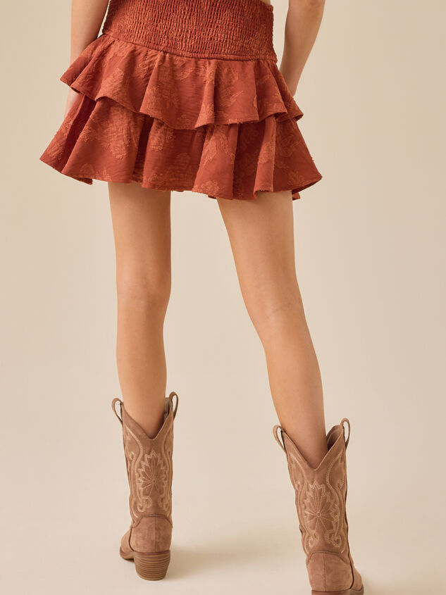 Lyla Ruffle Mini Skort Detail 5 - TULLABEE