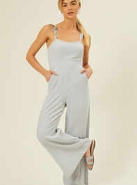 Mila Striped Jumpsuit Detail 5 - TULLABEE