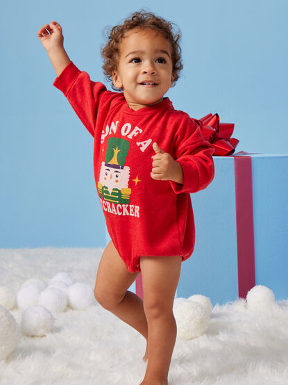 Son Of A Nutcracker Graphic Romper - TULLABEE