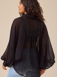 Arie Chiffon Button Down Top Detail 6 - TULLABEE