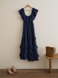 Karissa Tiered Midi Dress Detail 4 - TULLABEE
