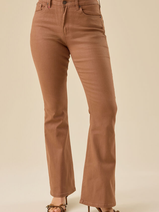 Ariella High Rise Flare Jeans Detail 2 - TULLABEE