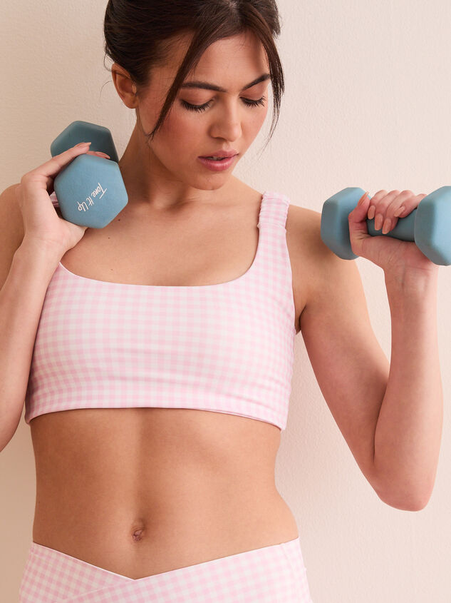 Step Up Gingham Sports Bra - TULLABEE