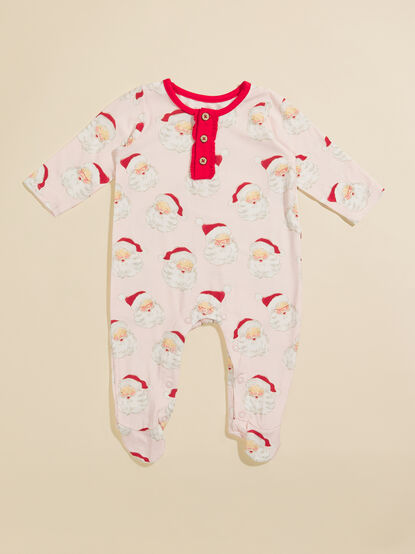 Vintage Pink Santa Footie by MudPie - TULLABEE