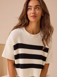 Ricki Striped Boxy Sweater - TULLABEE