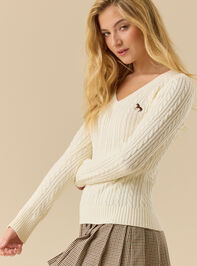 Cameron Cable Icon Sweater Detail 5 - TULLABEE