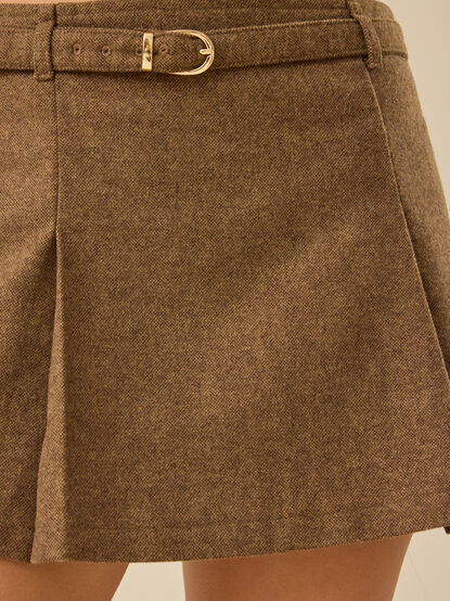 Belle Belted Mini Skirt - TULLABEE