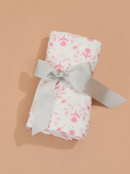 Floral Watercolor Swaddle - TULLABEE