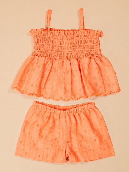 Clementine Fuzzy Dot Set - TULLABEE
