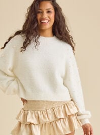 Darla Satin Mini Skirt Detail 5 - TULLABEE