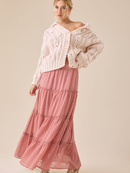 Jordan Tiered Midi Skirt - TULLABEE