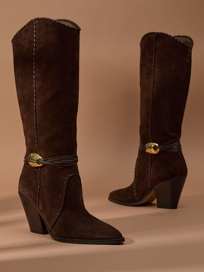 Jody Suede Western Boots - TULLABEE
