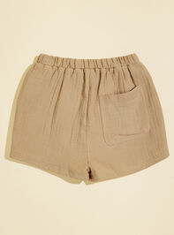 Cameron Utility Toddler Shorts by Quincy Mae Detail 2 - TULLABEE