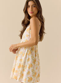 Reina Floral Mini Dress Detail 3 - TULLABEE