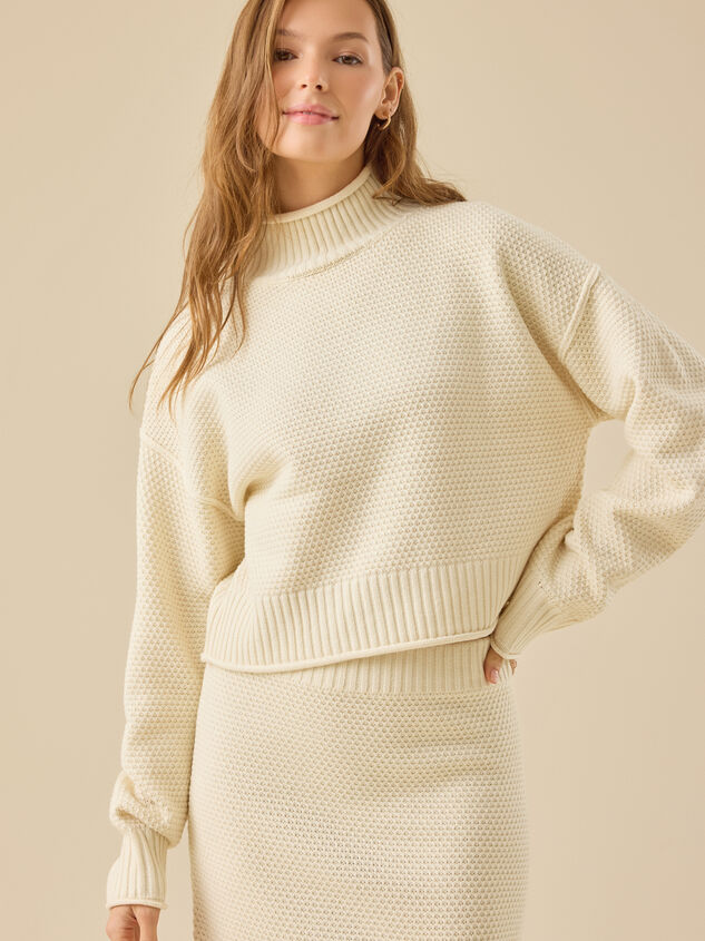 Shay Mock Neck Sweater Detail 5 - TULLABEE