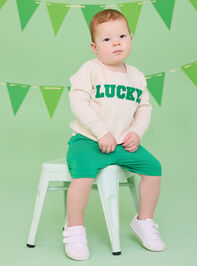 Riley Lucky Patch Sweatshirt Detail 4 - TULLABEE