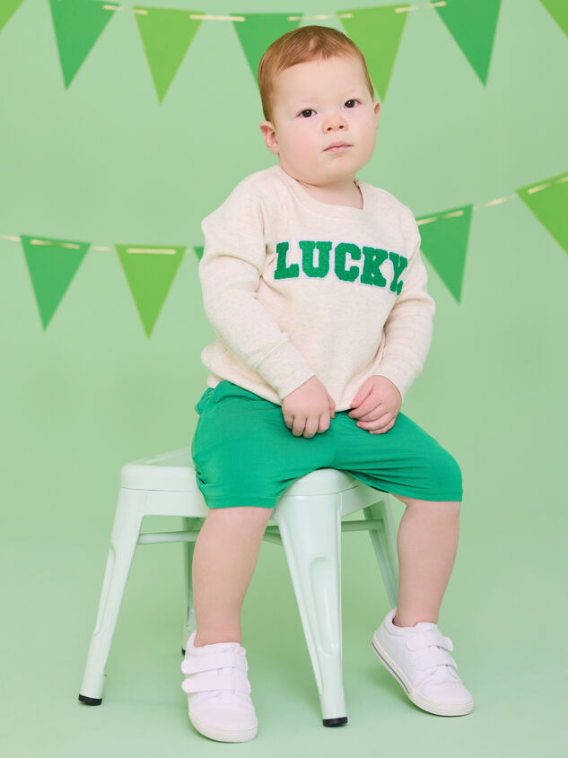 Riley Lucky Patch Sweatshirt Detail 4 - TULLABEE