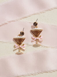 Espresso Martini Dangle Earrings Detail 2 - TULLABEE
