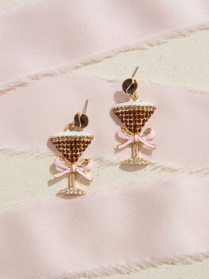 Espresso Martini Dangle Earrings - TULLABEE