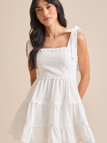 Ava Clip Dot Mini Dress - TULLABEE