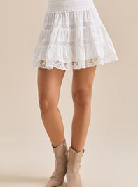 Emliz Tiered Mini Skirt Detail 2 - TULLABEE