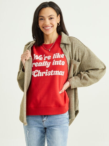 Really Into Christmas Sweatshirt - TULLABEE