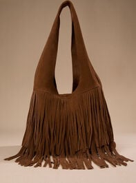 Millie Suede Fringe Tote Bag - TULLABEE