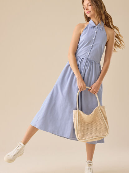 Lauren Striped Midi Dress - TULLABEE