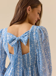 Antonia Floral Mini Dress Detail 3 - TULLABEE