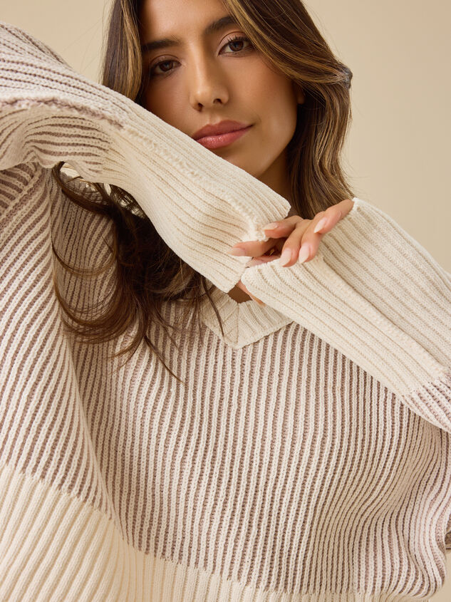 Ophelia Cropped Matte Chenille Sweater Detail 3 - TULLABEE