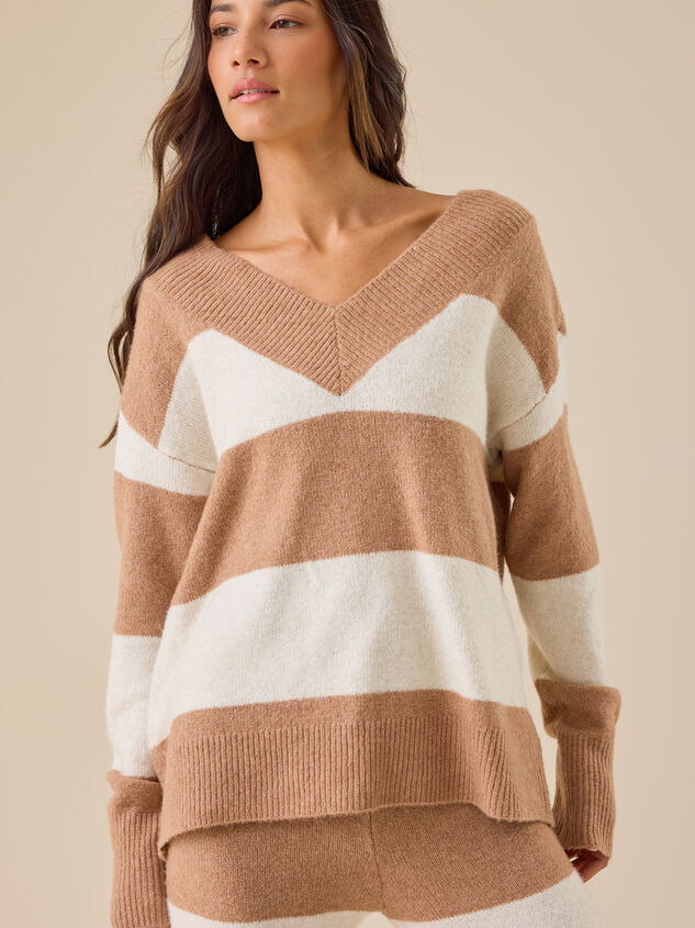 Hartley Striped Sweater Detail 3 - TULLABEE