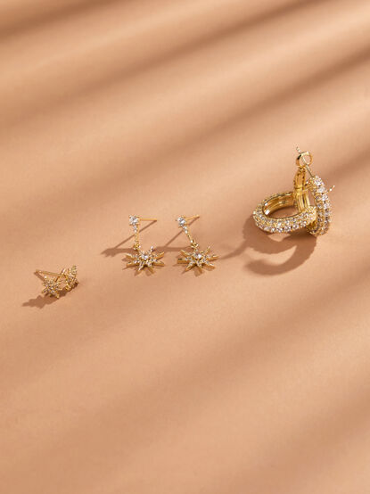 18K Gold Ella Earring Set - TULLABEE