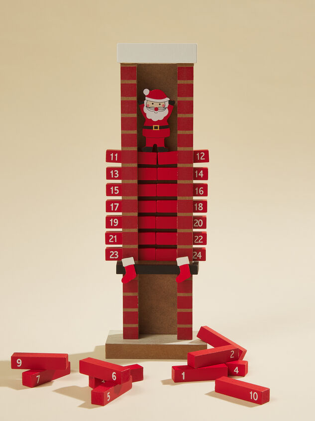 Santa Chimney Advent Calendar by MudPie Detail 2 - TULLABEE