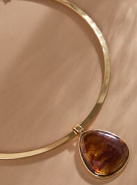 Statement Pendant Collar Necklace Detail 2 - TULLABEE