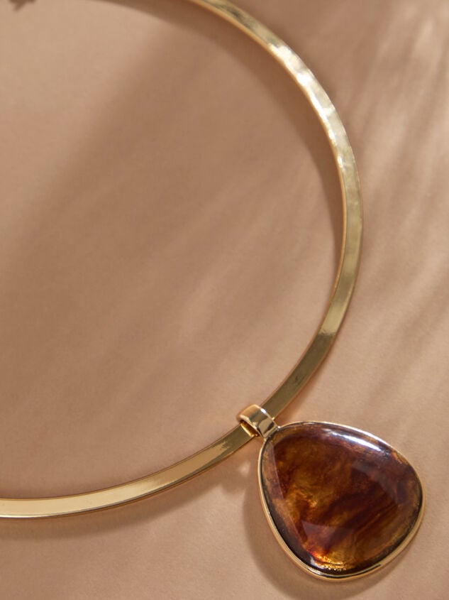 Statement Pendant Collar Necklace Detail 2 - TULLABEE
