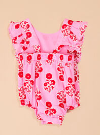 Hot Pink Ruffle Bubble by Mud Pie Detail 2 - TULLABEE