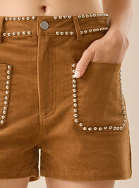 Willa Stud Sailor Pocket Short Detail 3 - TULLABEE