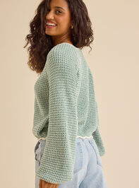Amber Scalloped Trim Sweater Detail 5 - TULLABEE