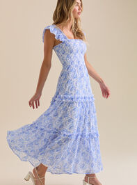Blaire Ruffle Maxi Dress Detail 4 - TULLABEE