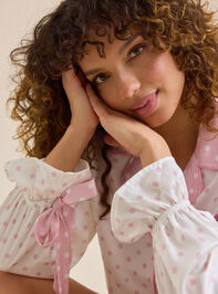 Poppi Polka Dot Sleep Top Detail 2 - TULLABEE