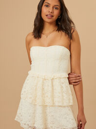 Marigold Lace Strapless Dress - TULLABEE