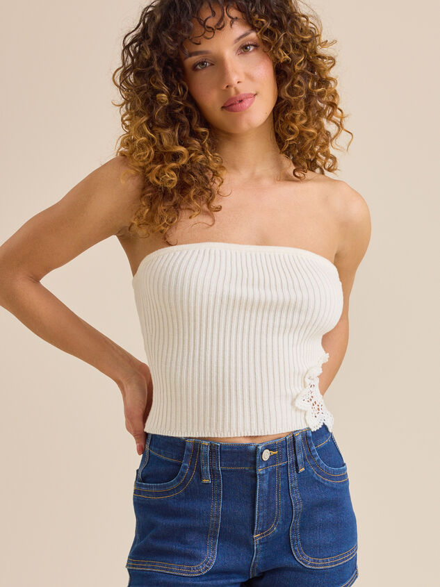 Jordana Crochet Tube Top Detail 4 - TULLABEE