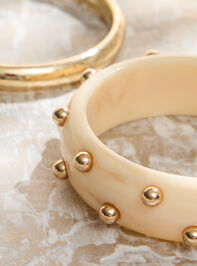 Taylor Resin Stud Bracelet Detail 2 - TULLABEE