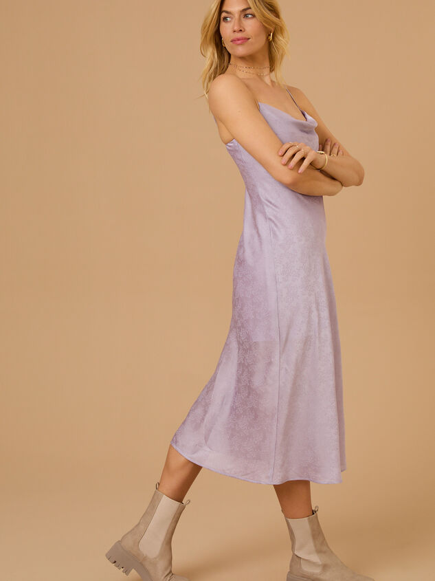 Eva Satin Midi Dress Detail 5 - TULLABEE