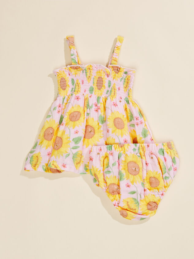 Sunflower Dress and Bloomer Set Detail 2 - TULLABEE