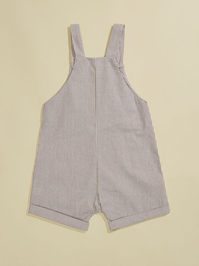 Jalen Toddler Striped Shortall Detail 2 - TULLABEE
