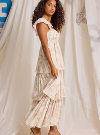 Melody Floral Maxi Dress Detail 4 - TULLABEE