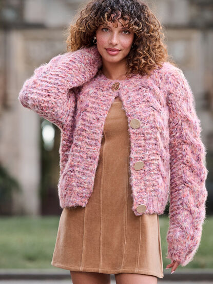 Poppie Chunky Knit Cardigan - TULLABEE